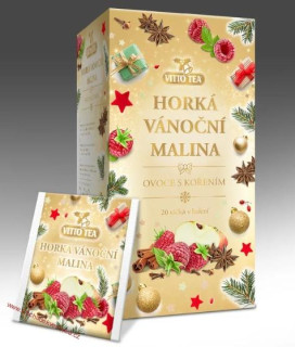 VITTO TEA - Horká vánoční malina - ovocný čaj (20 sáčků x 2 g)