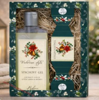 Vánoční kosmetická sada Victorian Style – sprchový gel 200 ml a mýdlo 30 g