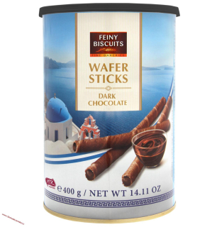 Feiny Biscuits trubičky s krémem z tmavé čokolády 400g