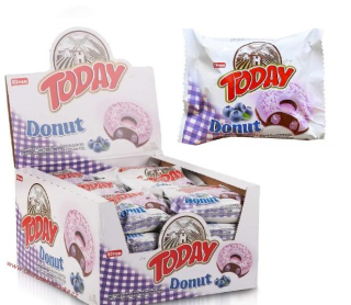 Today Donut borůvka (50g) x 24 ks