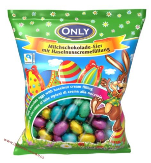 ONLY Milk chocolate eggs with hazelnut cream filling - small 400g