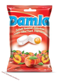 Damla karamelky s náplní 90g - broskev