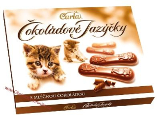 Carla Čokoládové jazýčky mléčné 100g