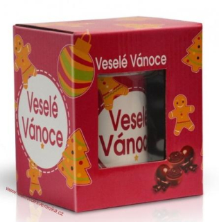 Výběr italských pralinek v keramickém hrnku - Veselé Vánoce 98g
