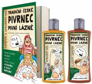 Kosmetická sada kniha Pivrnec – gel 250 ml a šampon 250 ml