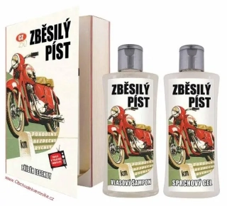 Dárkové balení kosmetiky - kniha Zběsilý píst