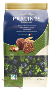 Maítre Truffout Pralinky s lískovým oříškem a lupínky 300g