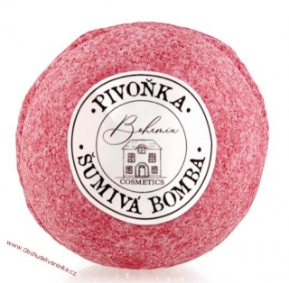 Šumivá pěnivá koule do koupele 100 g – pivoňka