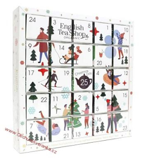 English Tea Shop Bílý adventní kalendář Puzzle 25 ks x 2g - DMT 19.10.2026