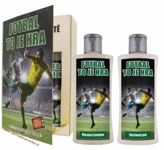 Dárkové balení kosmetiky pro muže - kniha pro fotbalistu