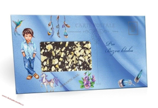 PRO BEZVA KLUKA - mléčná čokoláda s posypem mandlí 100g