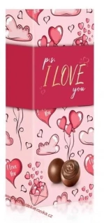 Čokoládové plněné pralinky - I love you 84g