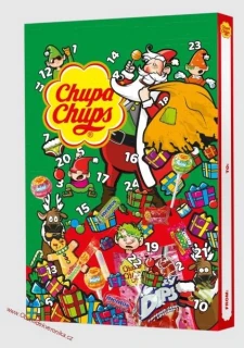 Chupa chups adventní kalendář zelený 180g