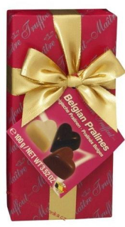 Maitre Truffout Belgické pralinky srdíčka 100g 