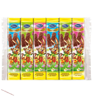 Only - Easter whole milk chocolate lollies on a stick 6x15g - čokoládová lízátka - DMT 31.12.206