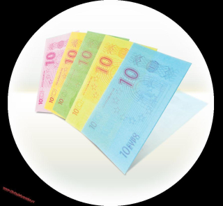 EURO bankovky - malé 1g x 10ks