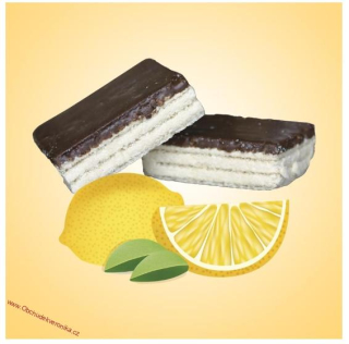 Citronové oplatky polomáčené 600g