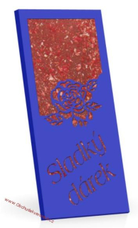 Sladký dárek - mléčná čokoloda s jahodami 17g - DMT 12.01.2024
