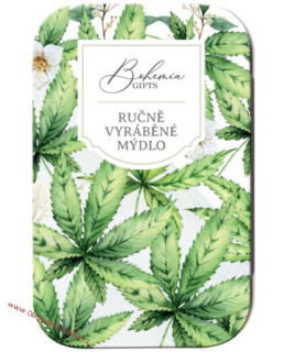 Konopné toaletní mýdlo 80 g v plechové krabičce