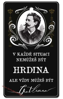 Aromatická karta malá 11 x 6,3 cm – Vůně do auta pro muže – gentleman