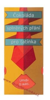 Mléčná čokoláda splněných přání 100g pro tatínka