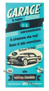 Mléčná čokoláda k narozeninám 100g – garage