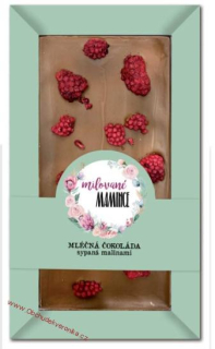 Ručně vyráběná sypaná čokoláda 80 g – milované mamince