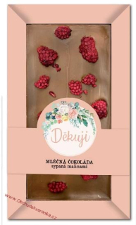 Ručně vyráběná sypaná čokoláda 80 g – děkuji