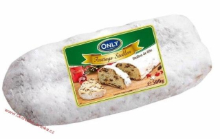 Only Festtags Stollen - Vánoční štola s kandovaným ovocem 500g - DMT 18.01.2026