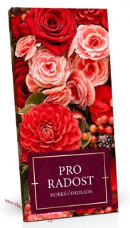 Pro radost (červené květy) - Hořká čokoláda 60% 100g
