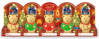 Lindt Teddy/Bear Mini Sweater duté figurky z ml. čokolády 5x10g