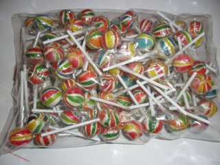Hors Kuli Kuli duhová roksová lízátka 600g