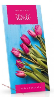 Tulipány - Jen tak pro štěstí - Čokoláda hořká 85% 100g