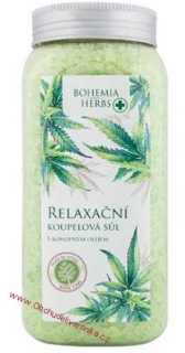 Konopná koupelová sůl 900 g – cannabis