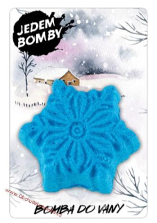 Vánoční šumivá bomba do koupele – sněhová vločka 95g