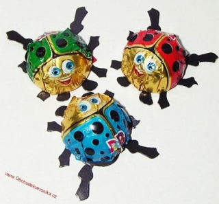 Dippo Ladybird čokoládky 6,5g x 10 ks