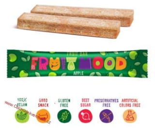 Ovocná tyčinka Fruit Mood Jablko 20g - DMT 10.05.2025