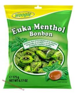 Woogie Euka Menthol bonbóny s eukalyptem a mentholem 175g