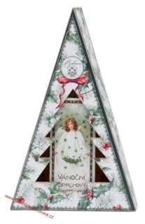 Vánoční sprchový gel v krabičce – Anděl, 100 ml (jablko skořice)