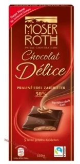 Moser Roth Délice hořká čokoláda Praliné 150g