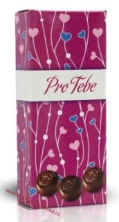Čokoládové plněné pralinky - Pro Tebe (srdíčka) 84g