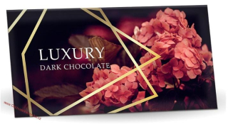 LUXURY Hortenzie - Hořká čokoláda 60% 175g