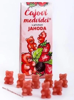 ČAJOVÍ MEDVÍDCI S PŘÍCHUTÍ JAHOD 50g