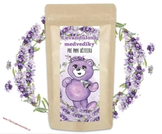 LEVANDULOVÝ MEDVEDÍKY PRE PANÍ UČITELKU 50g