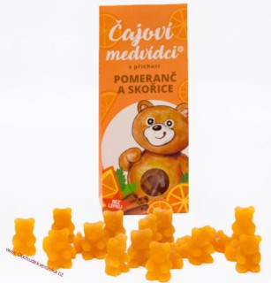 ČAJOVÍ MEDVÍDCI S PŘÍCHUTÍ POMERANČE A SKOŘICE 50g - DMT 05/2026